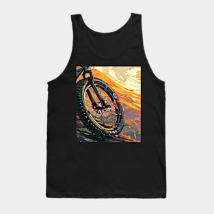 Mountain Bike Wheel, Sports Cycling Tank Top